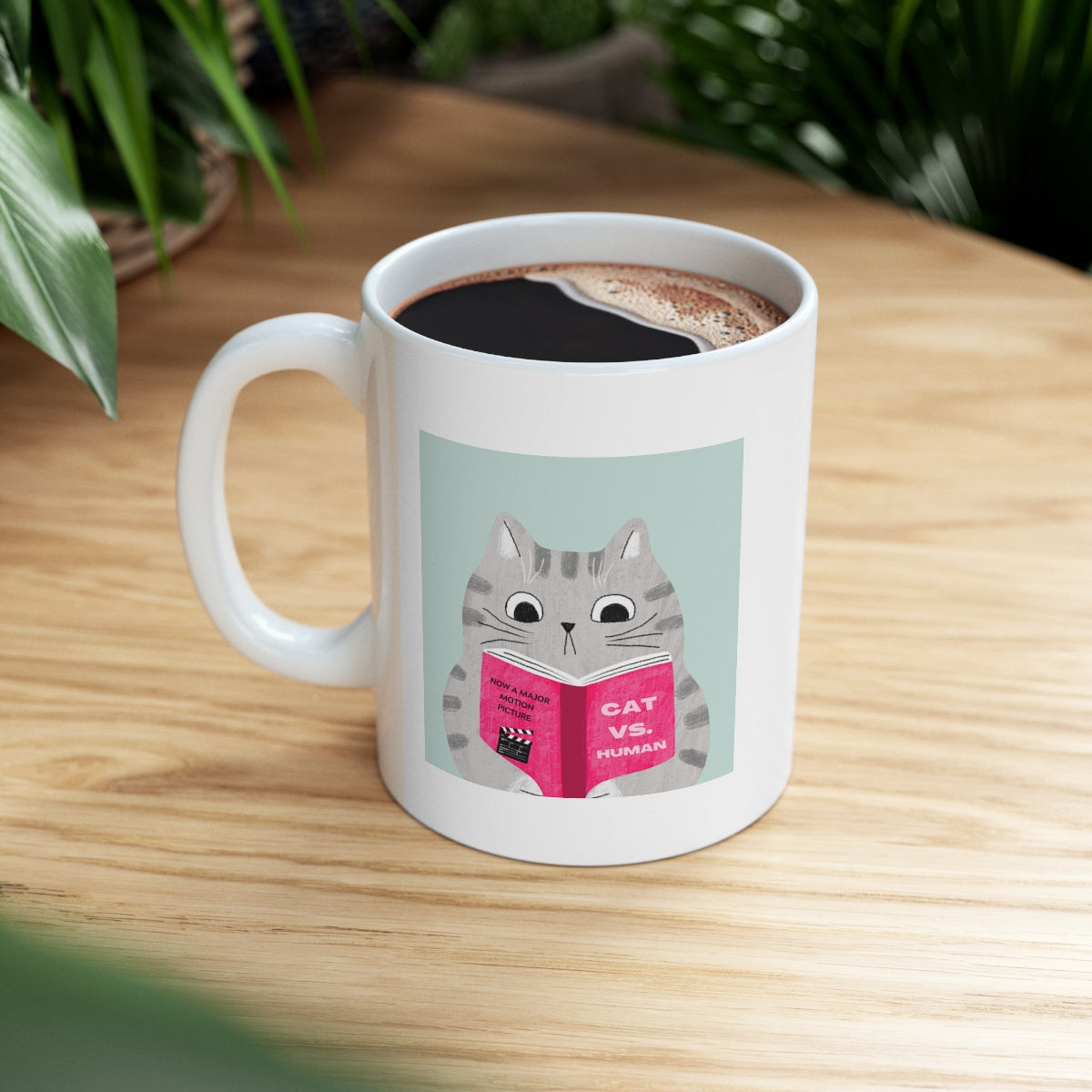Funny Mug: Cat Versus Human Laughs