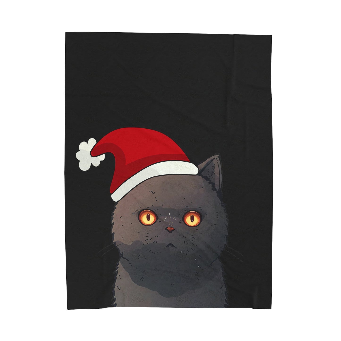 Black Cat Plush Throw Blanket for the Holiday Season