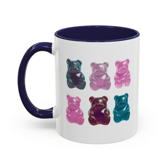 Bear-Shaped Coffee and Tea Mug with Gummy Bear Design