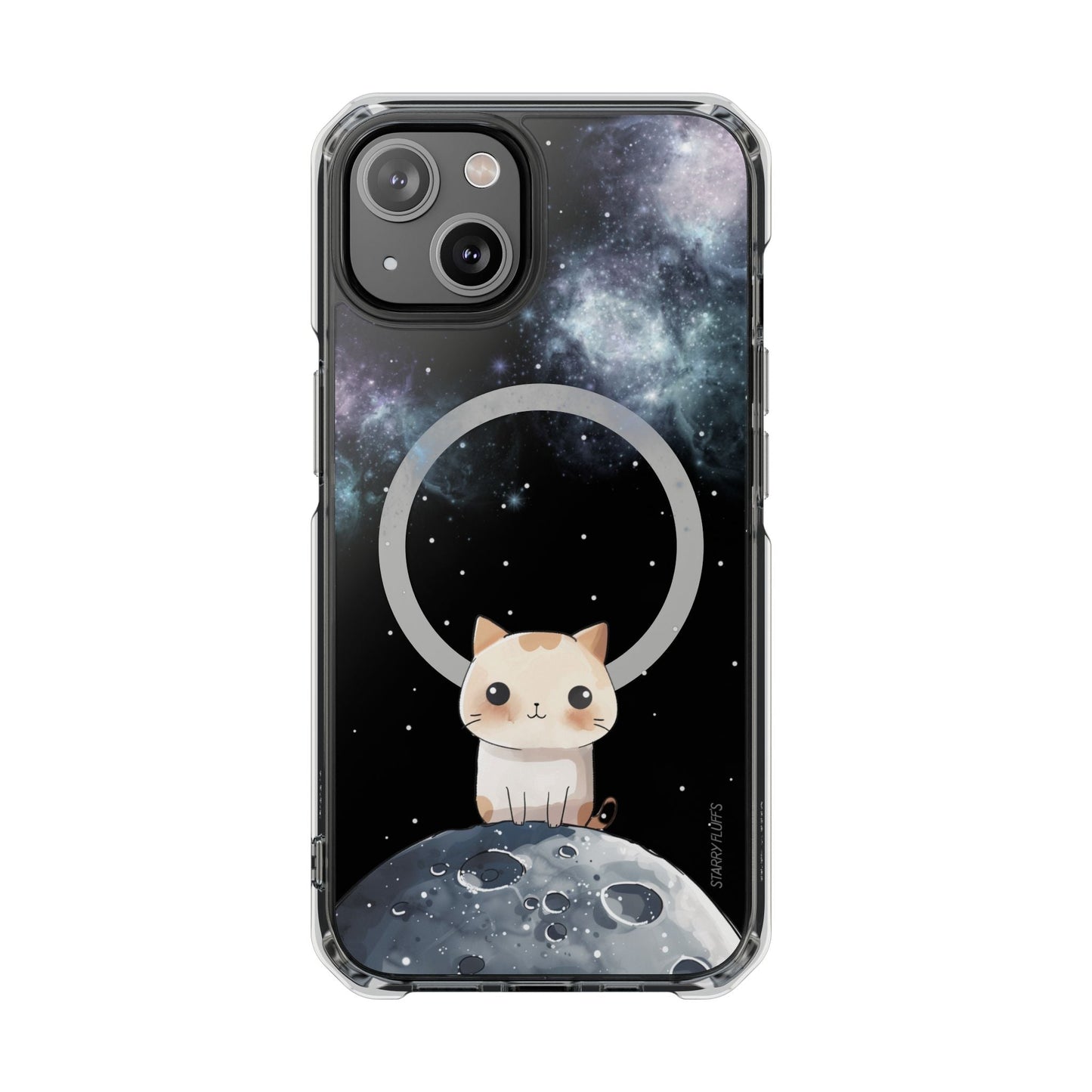 Cosmic Feline - Magnetic iPhone Case with Astronomical Flair