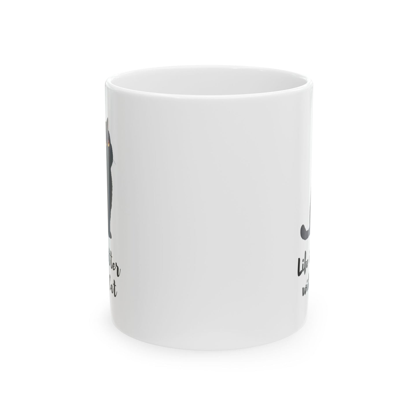 Life is Enhanced with a Feline Mug