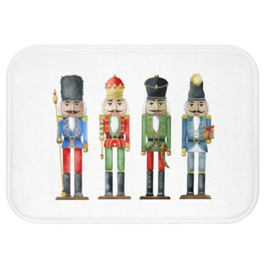 Nutcracker Toy Soldiers Bath Mat - Enhance Your Home Décor with Holiday Accents