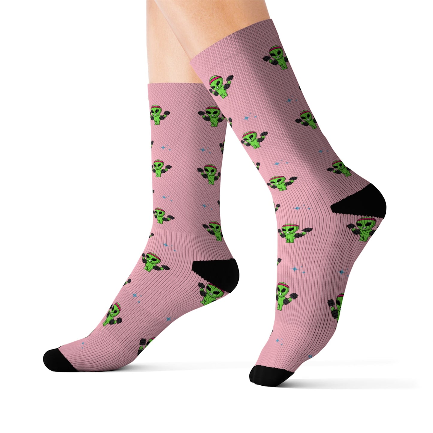 Fun Alien-Themed Novelty Socks for a Galactic Look