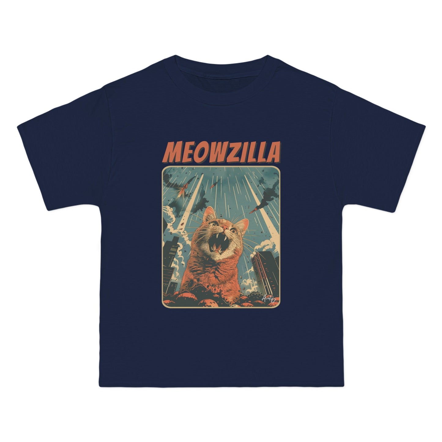 Meowzilla Retro Graphic Tee