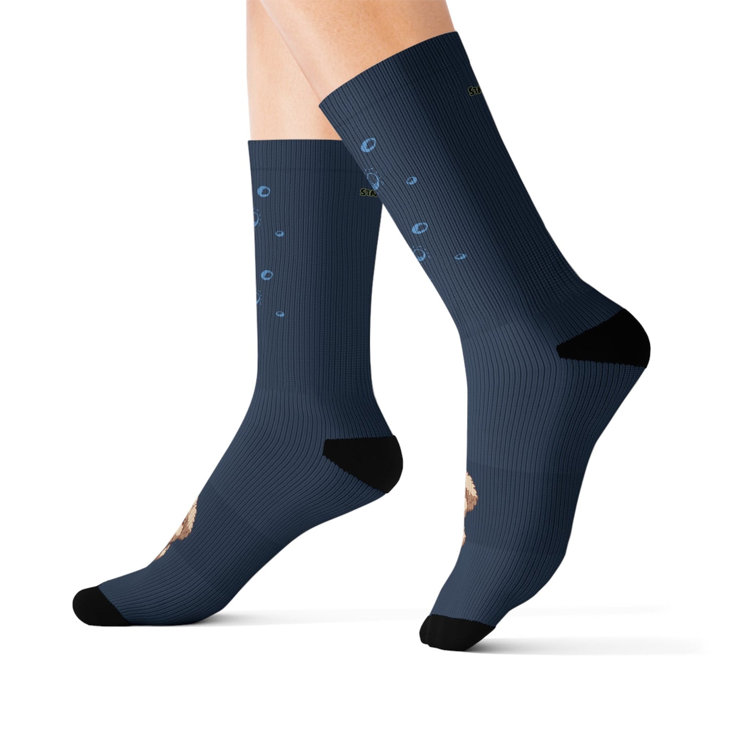 Pookie Poodle Space Adventure Novelty Socks by Starry Fluff