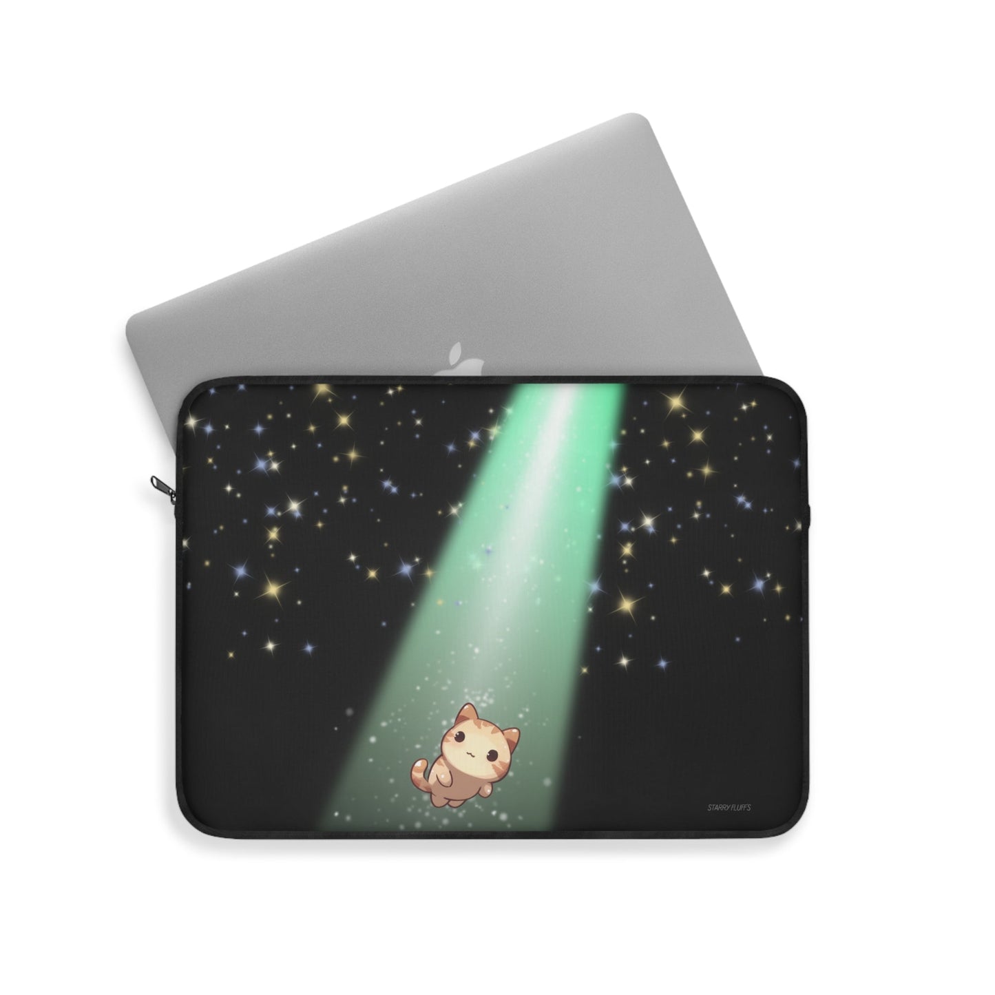 Cosmic Glow Laptop Cover by Starry Fluff