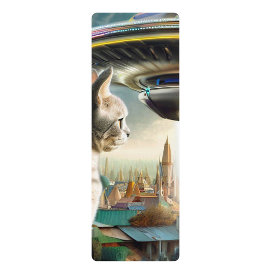 Encounter with Astrocat Yoga Mat