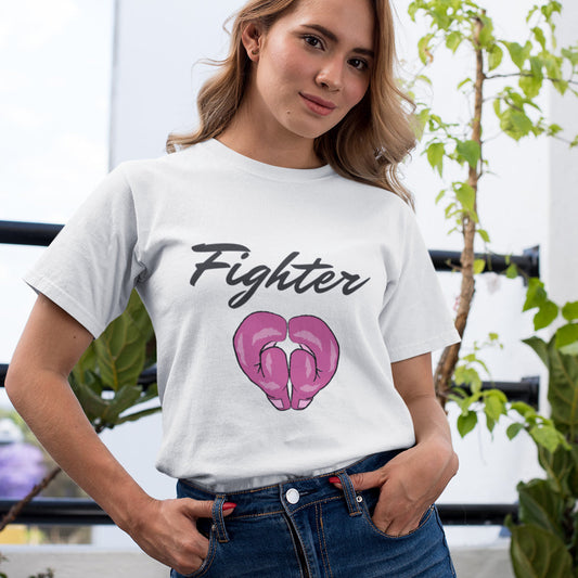 Pink Ribbon Awareness Fighter T-Shirt