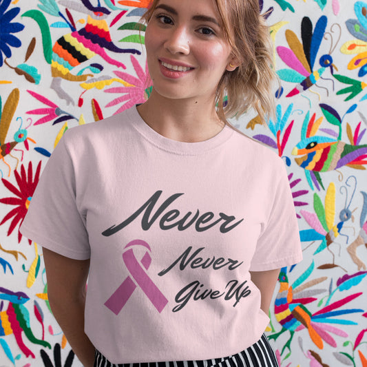Pink Ribbon Awareness T-Shirt - A Reminder to Persevere