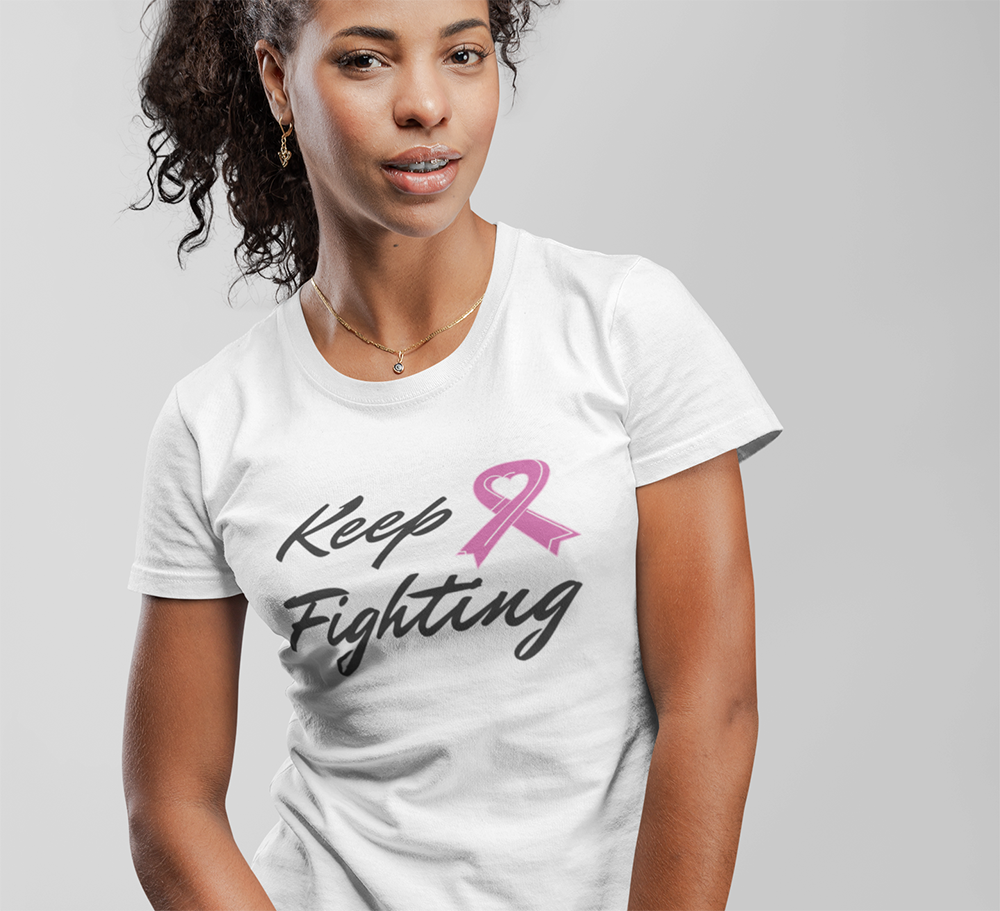 Pink Ribbon Awareness Tee for the Fight Against Cancer
