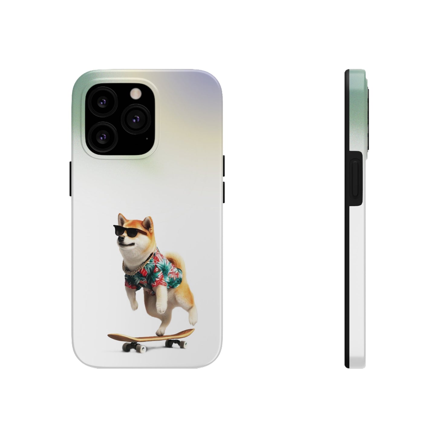 Gradient Touch Case for iPhone with Wireless Charging - Shiba Edition