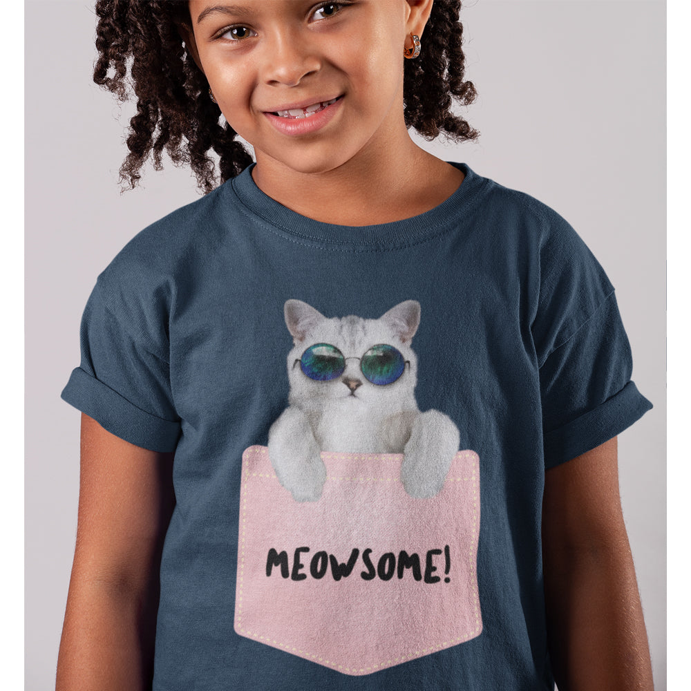 Meowsome T-Shirt for Little Girls