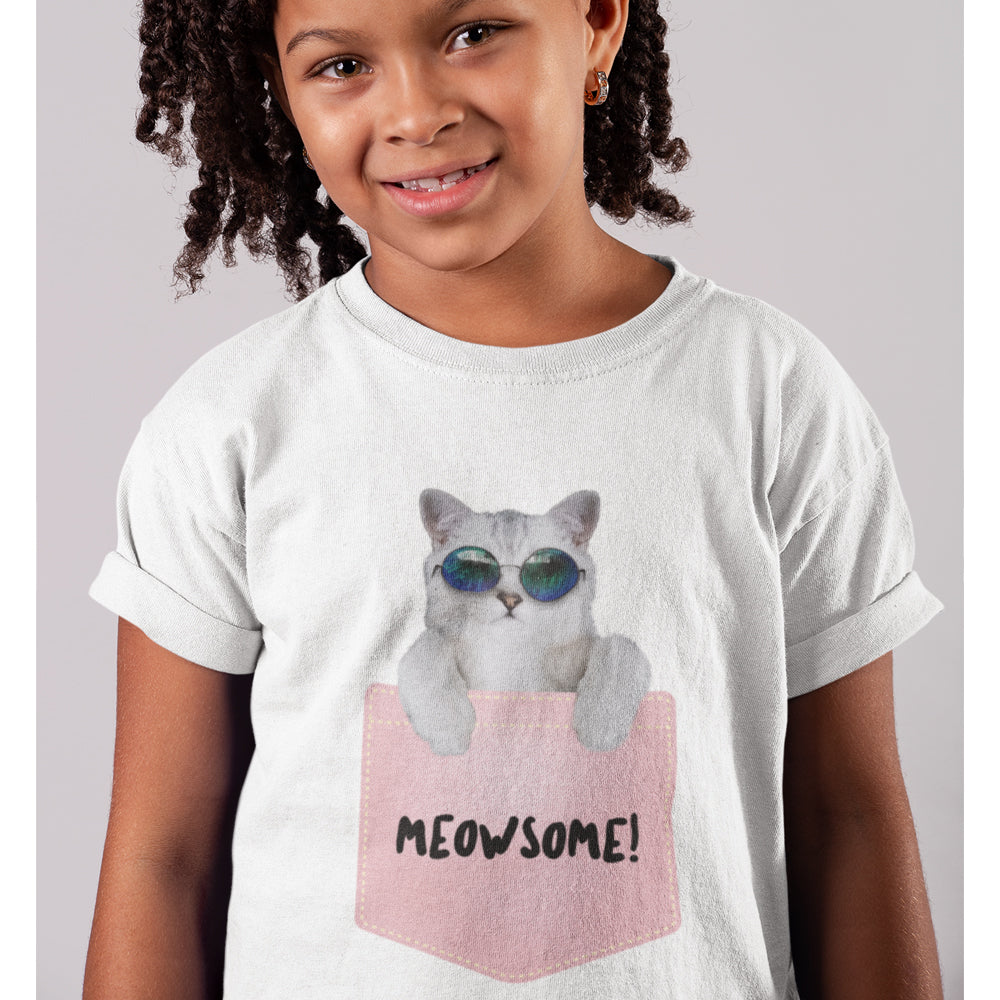Meowsome T-Shirt for Little Girls