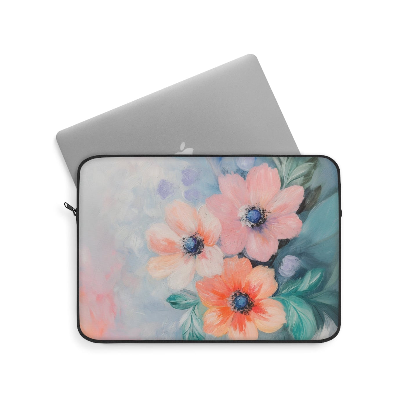 Delicate Flower Pattern Laptop Cover