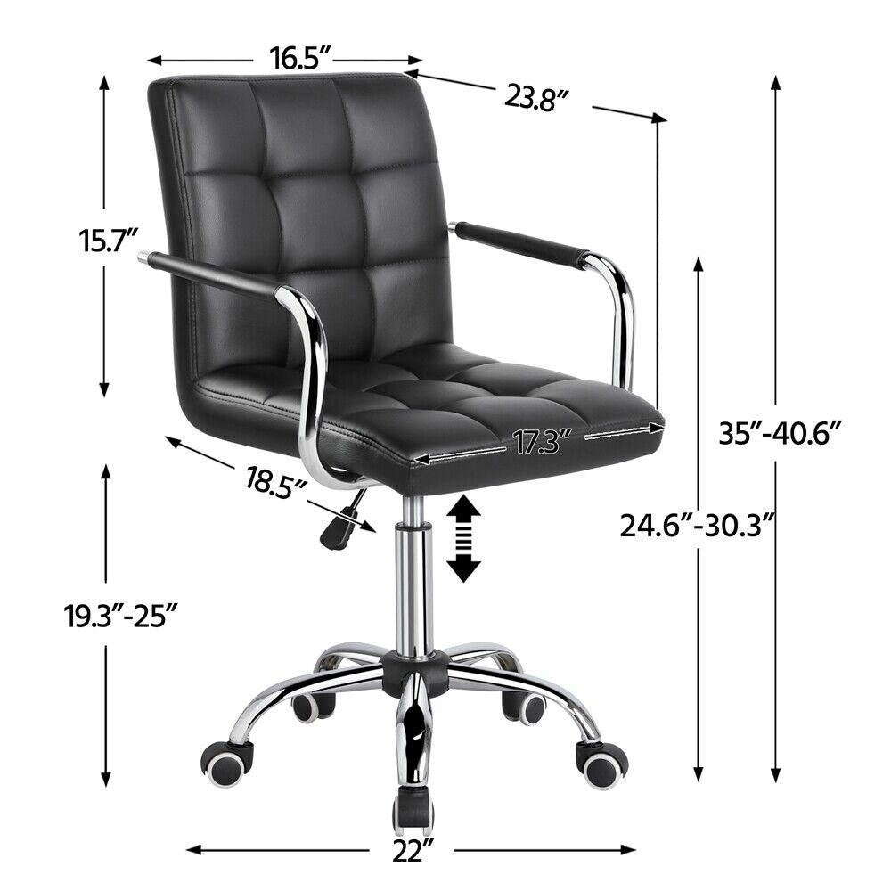 Contemporary Faux Leather Office Chair