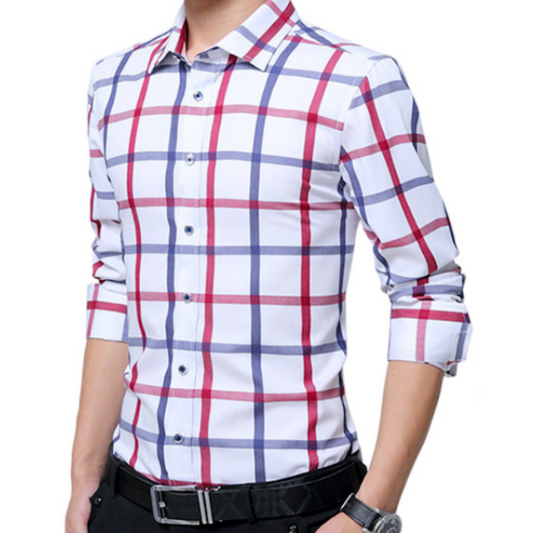 Checkered Button-Down Men's Shirt: Keeping Style Classic!