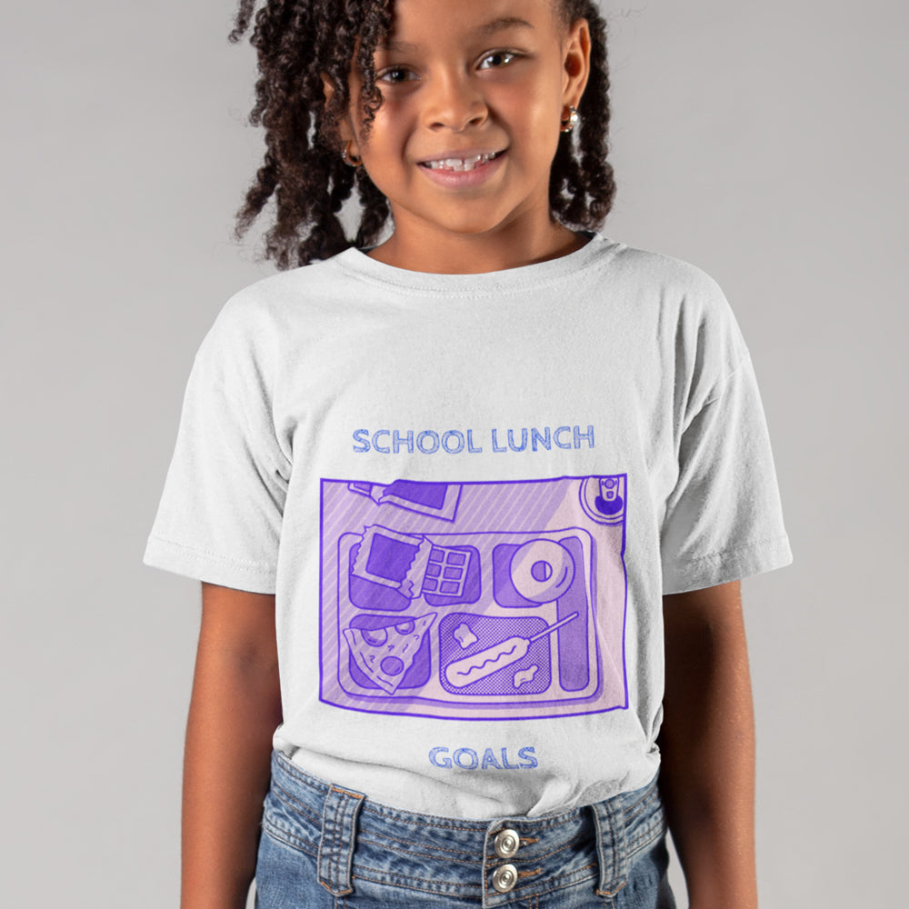 Girls School Lunch T-Shirt for Kids