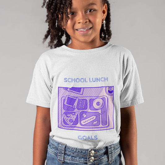 Girls School Lunch T-Shirt for Kids