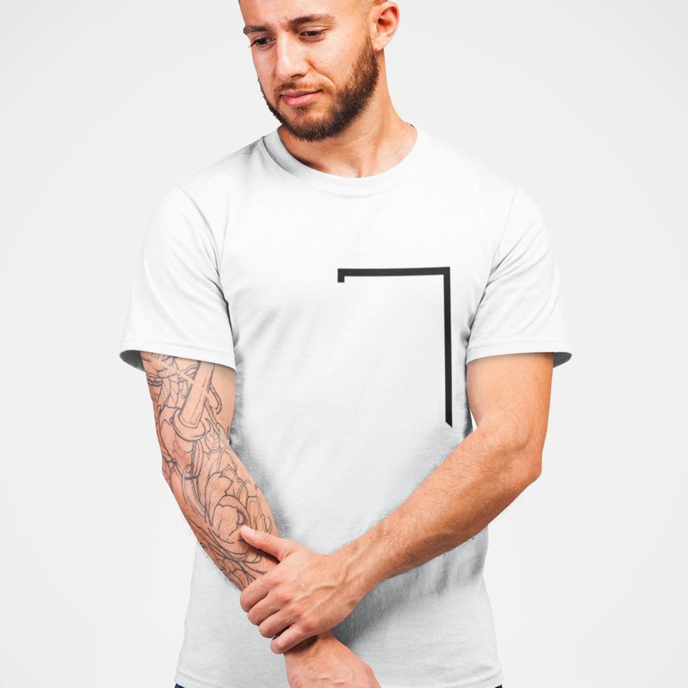 Angle Shaped Men's Tee: A Unique Twist to Your Style