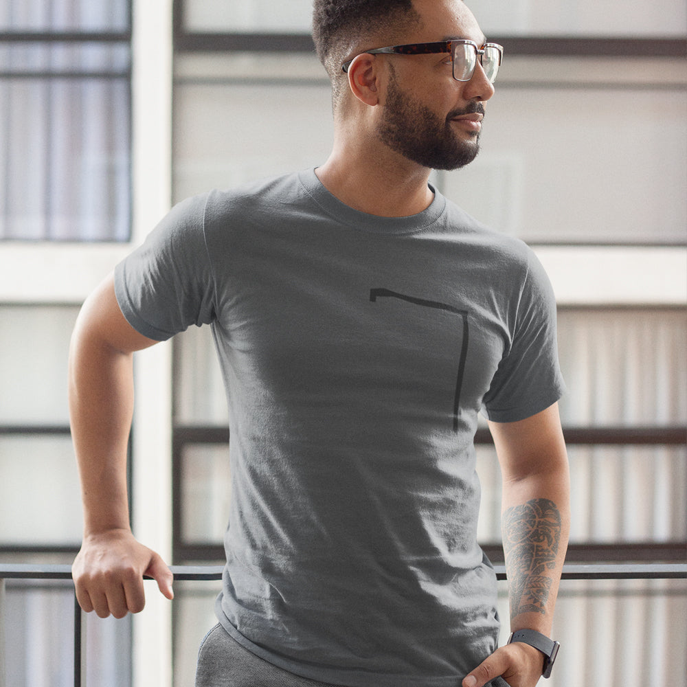 Angle Shaped Men's Tee: A Unique Twist to Your Style