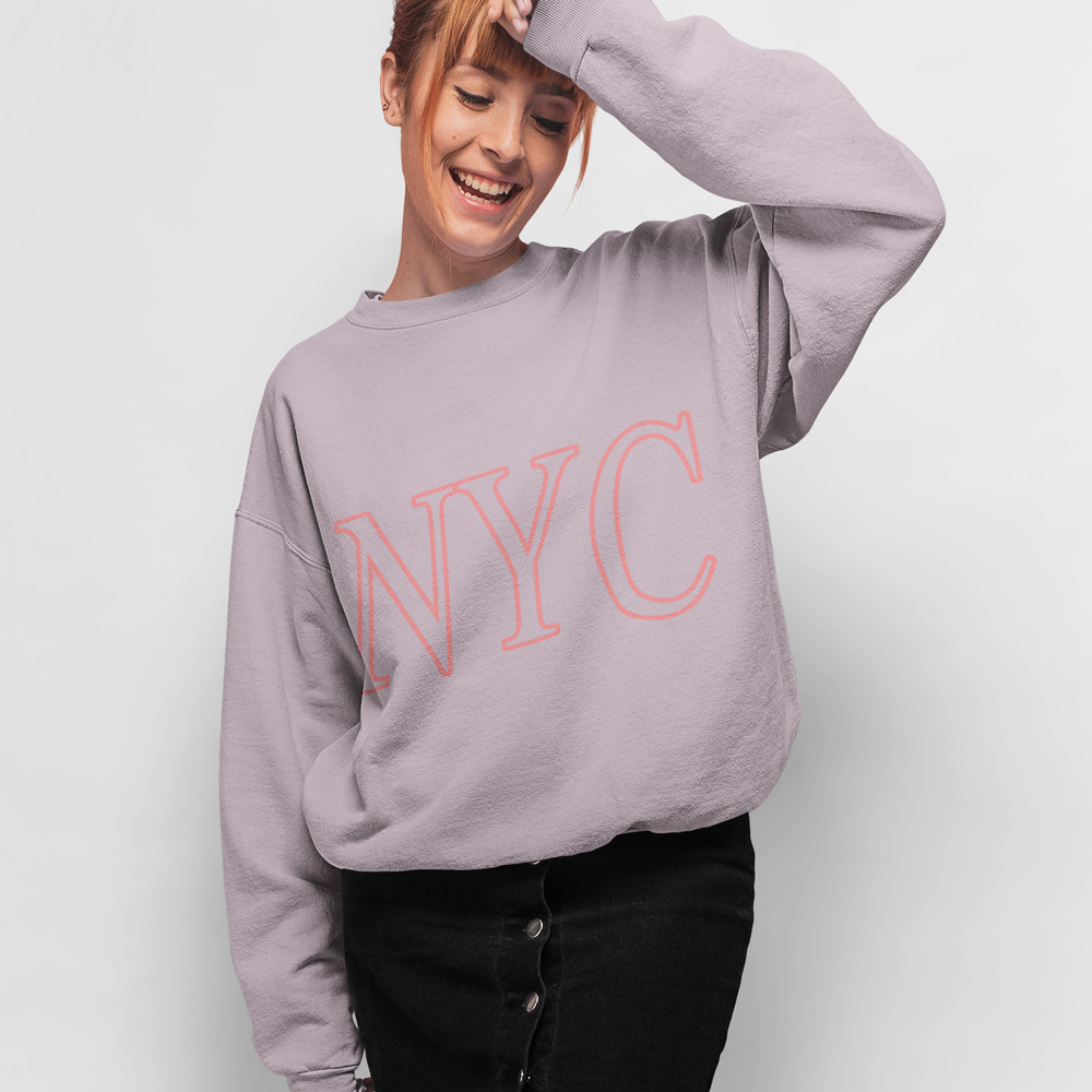 Pink Crewneck Sweatshirt for Women in New York City