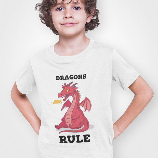 Dragons Rule T-Shirt for Boys