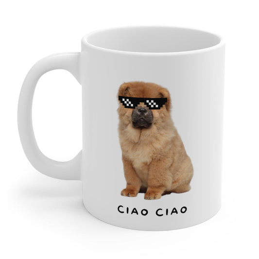 Pixel Shades Chow Chow Mug