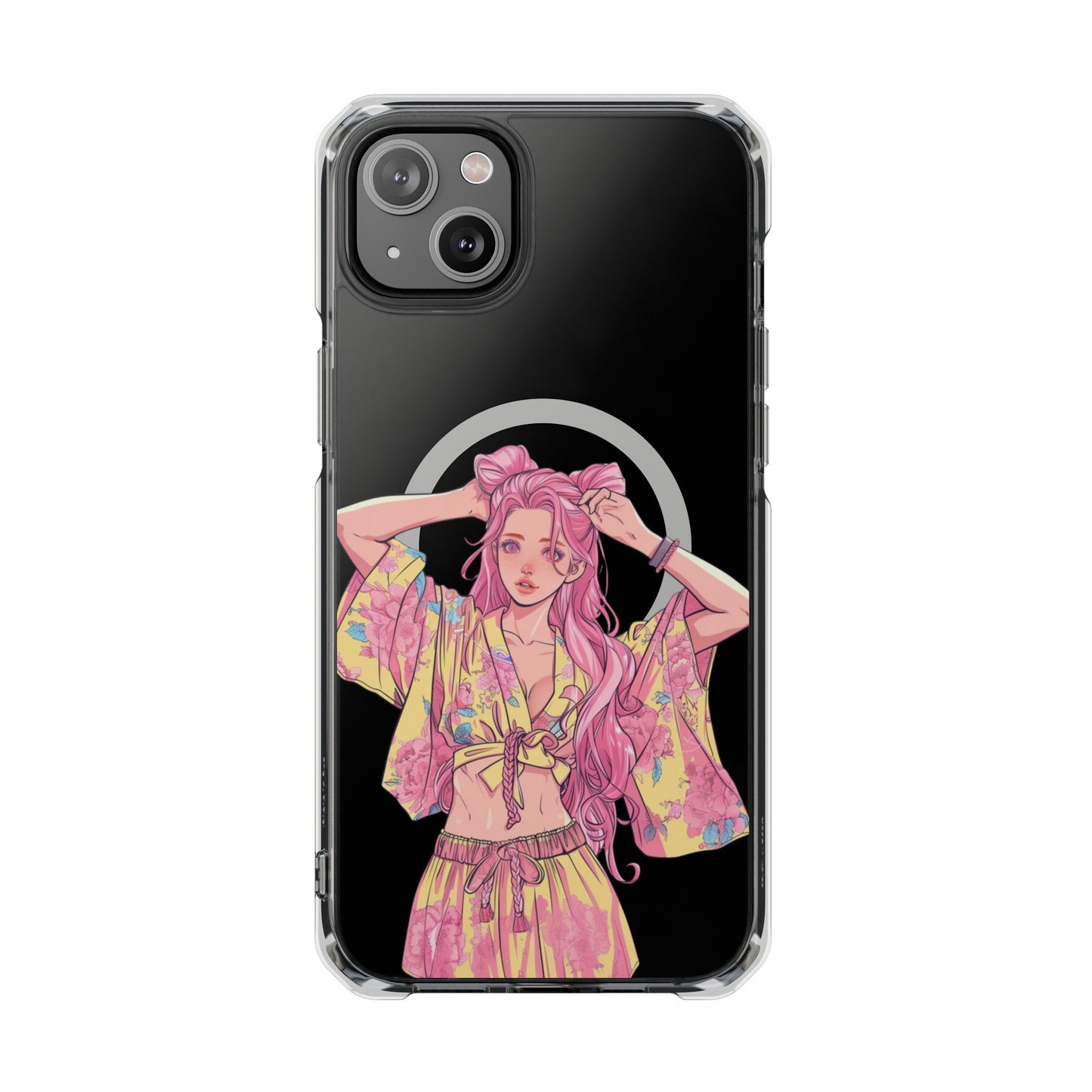 Anime Girl Magnetic Case for iPhone - A Case That Showcases the Charm of Anime on Your iPhone