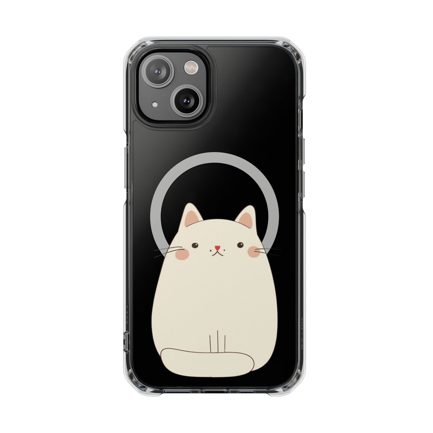 Chubby Cat Magnetic iPhone Case with Kawaii Design by Oneticase