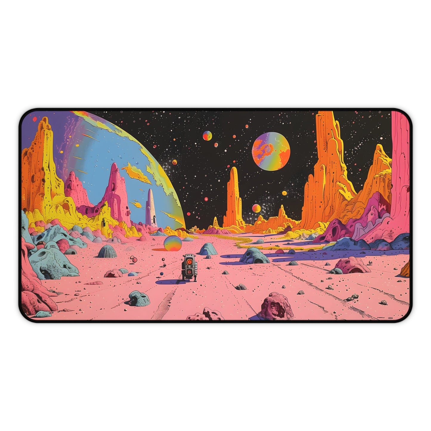 Large Retro Space Robo Mouse Pad - Available in 2 Sizes