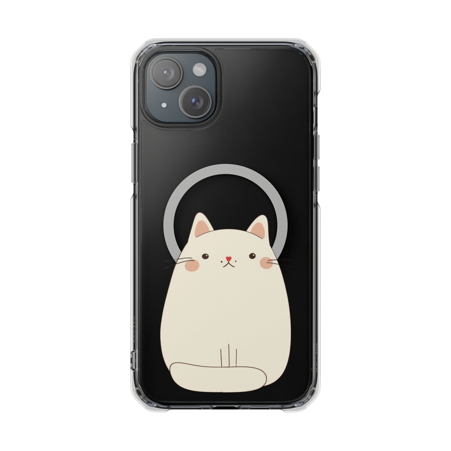 Chubby Cat Magnetic iPhone Case with Kawaii Design by Oneticase