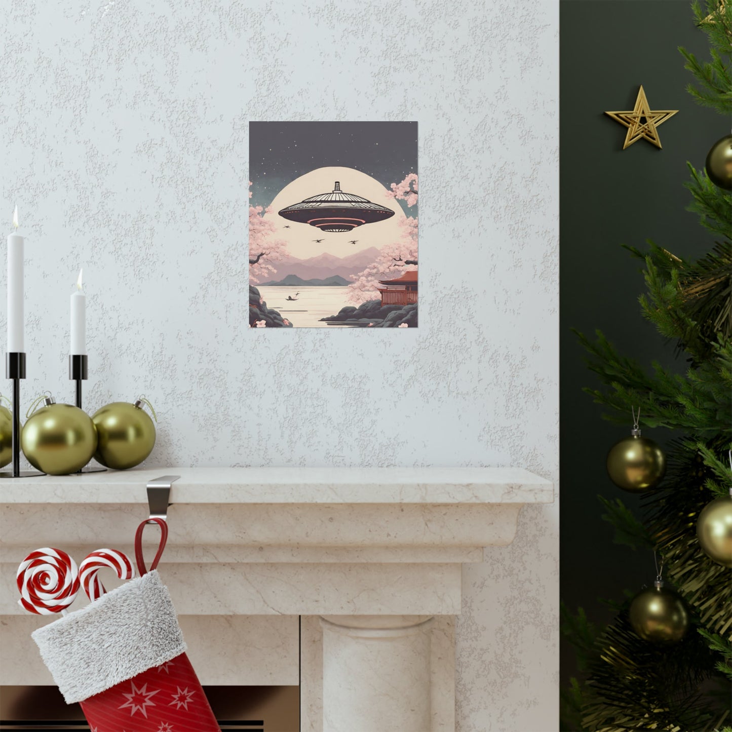 Japanese Vintage UFO Art Print