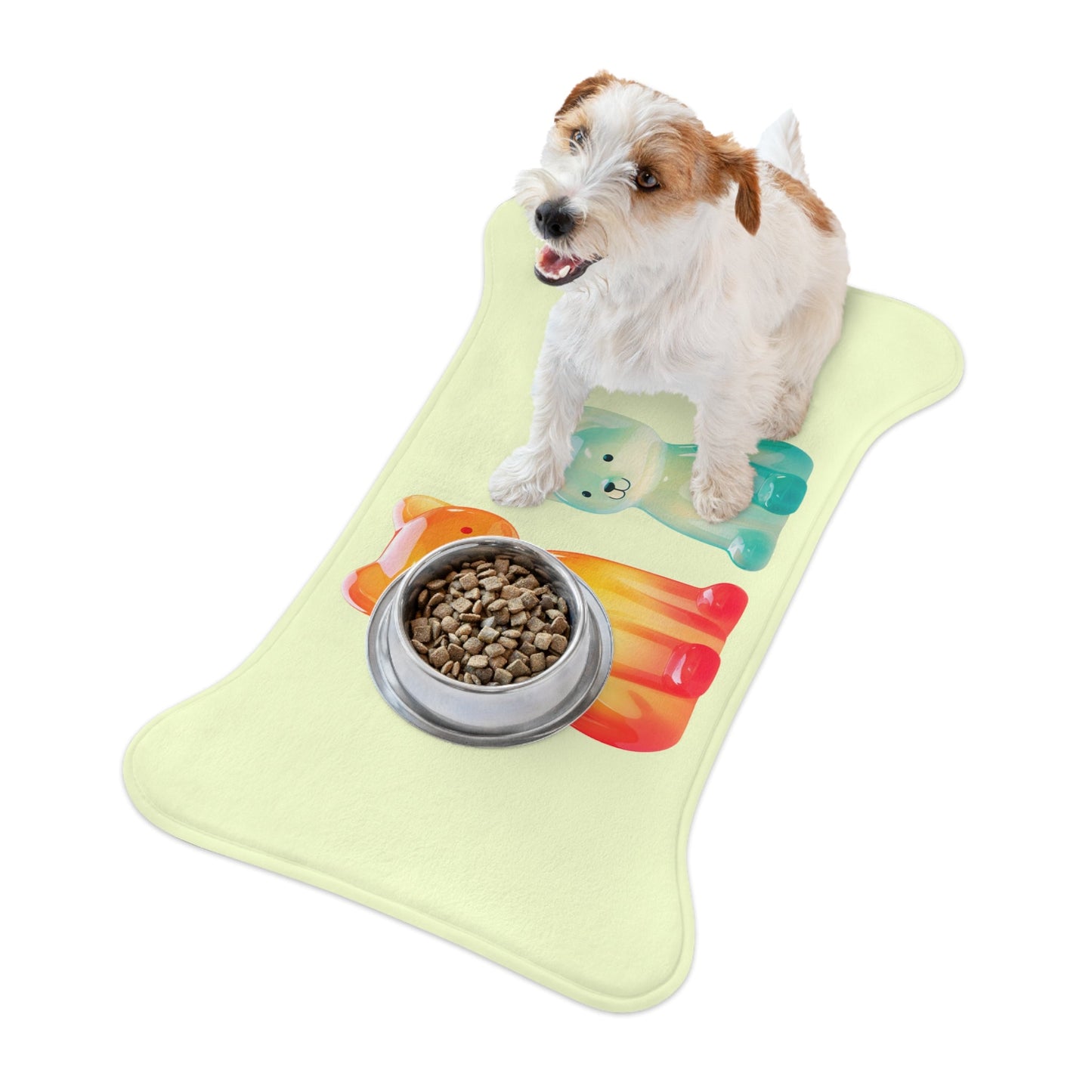 Pet Feeding Mats in 3 Different Sizes Featuring Gummy Dogs Design