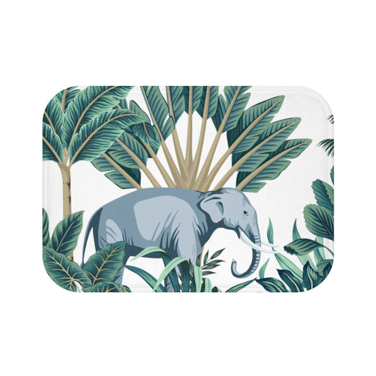 Wild Elephant Bath Mat for Lucky Home Decor