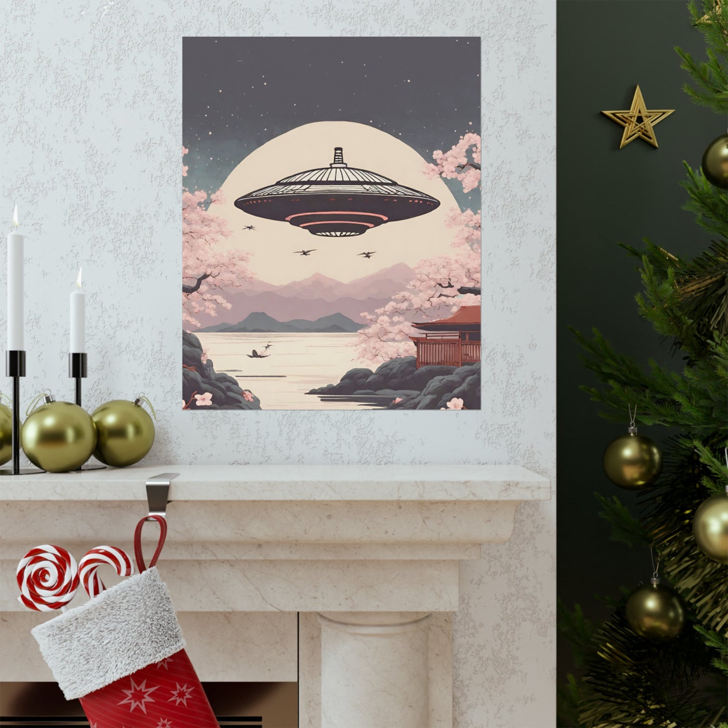 Japanese Vintage UFO Art Print
