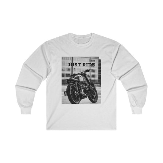 Men's Long Sleeve Motorcycle Graphic T-Shirt