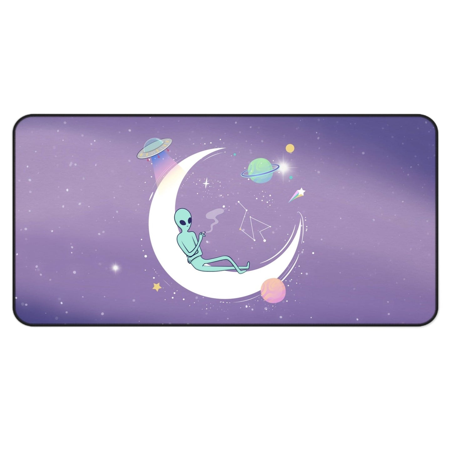 Alien Space Theme Desk Mat: Embrace the Chill