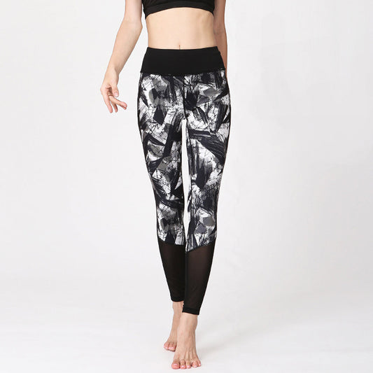 Patterned High Waist Yoga Legging: Emphasizing Core Meaning