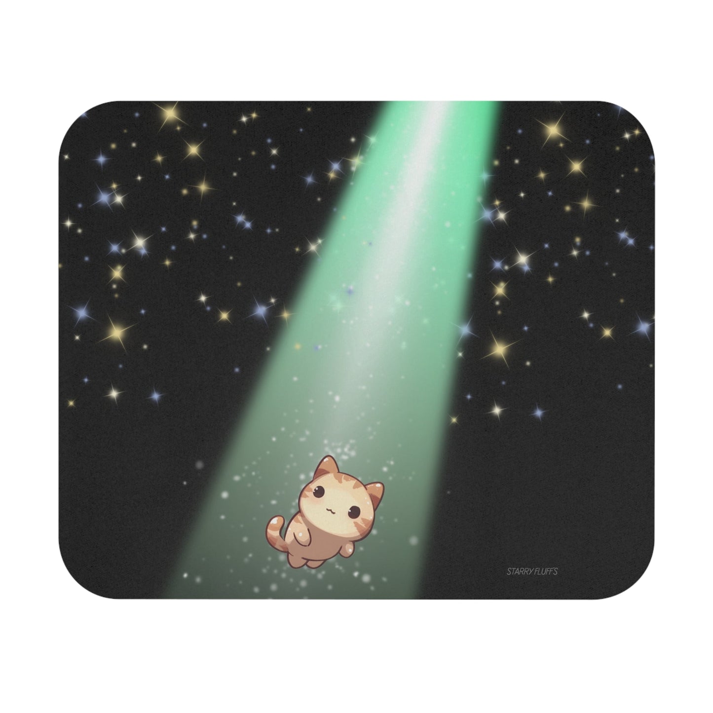 Cosmic Kitty's Radiant Mouse Pad - Cosmo