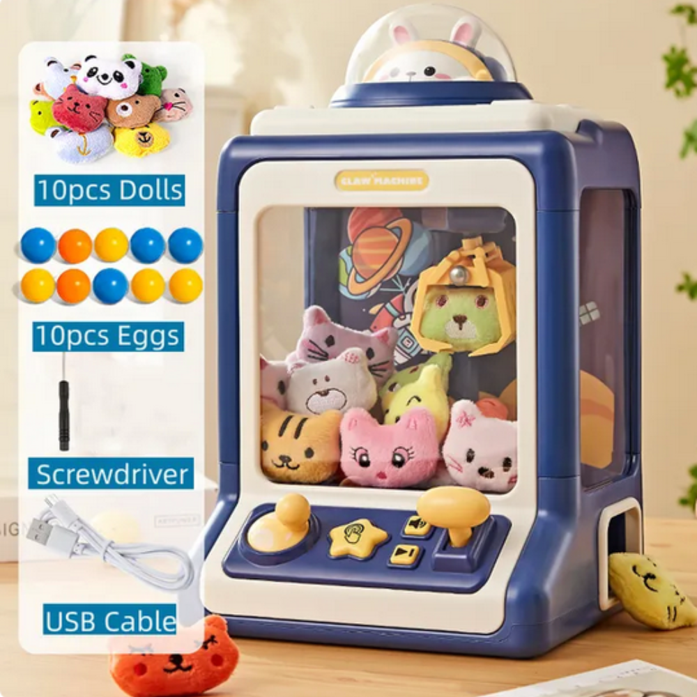 Compact Animated Entertainment Claw Game Device