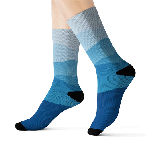 Blue Ridge Mountains Playful Quirky Socks