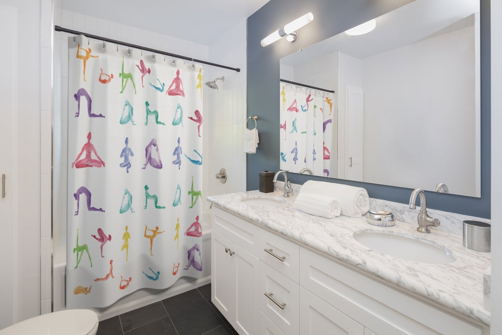 Sanctuary Shower Curtains for Yoga Practice