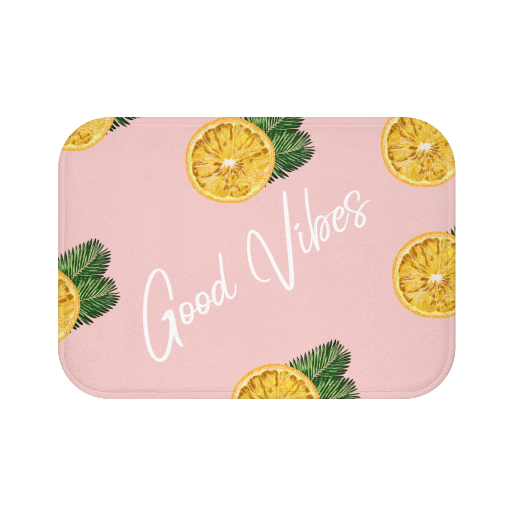 Lemon Bath Mat - Embrace the Positive Vibes