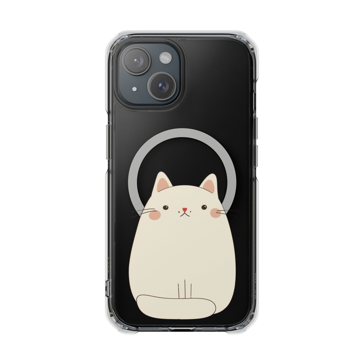 Chubby Cat Magnetic iPhone Case with Kawaii Design by Oneticase