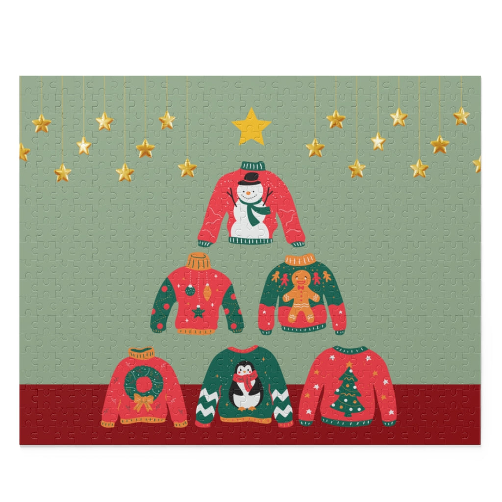 500-Piece Christmas Tree Ugly Sweater Puzzle