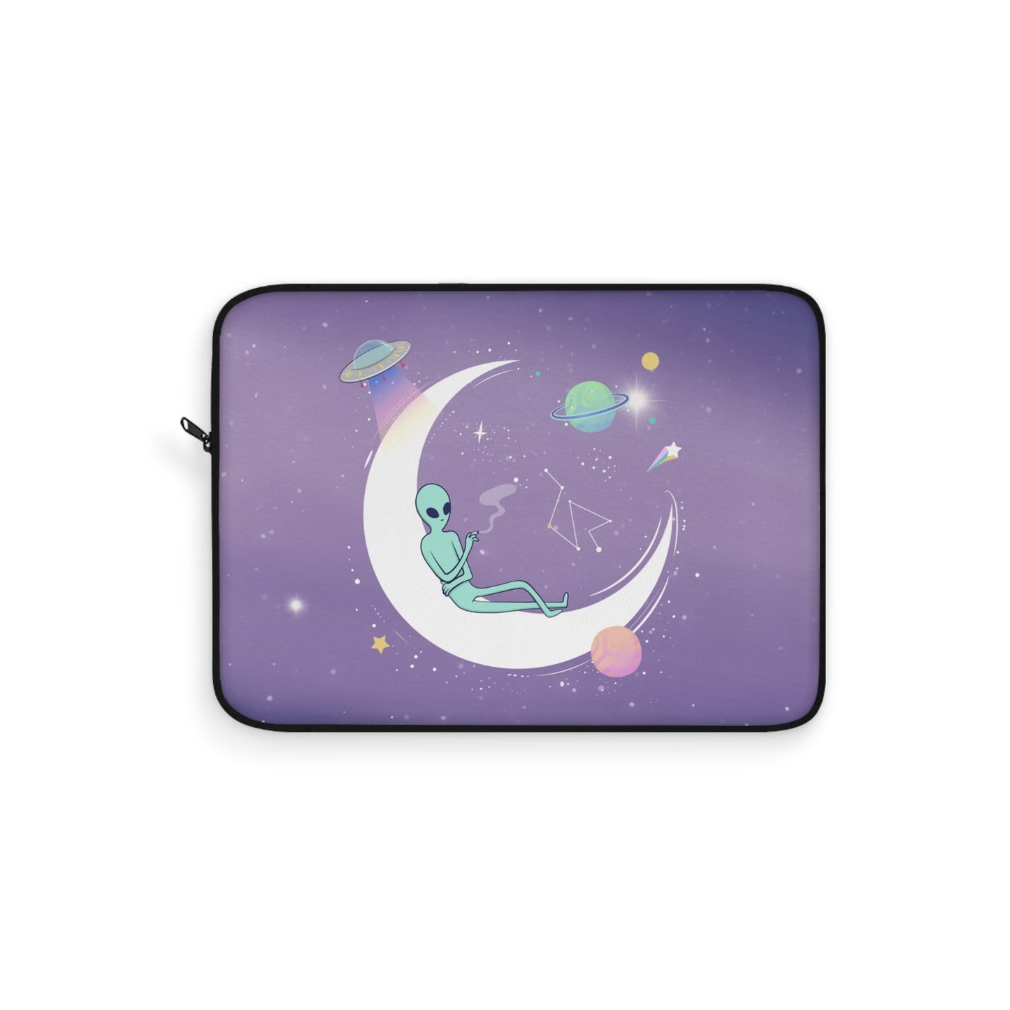 Alien Print Laptop Sleeve - Cool and Otherworldly Design