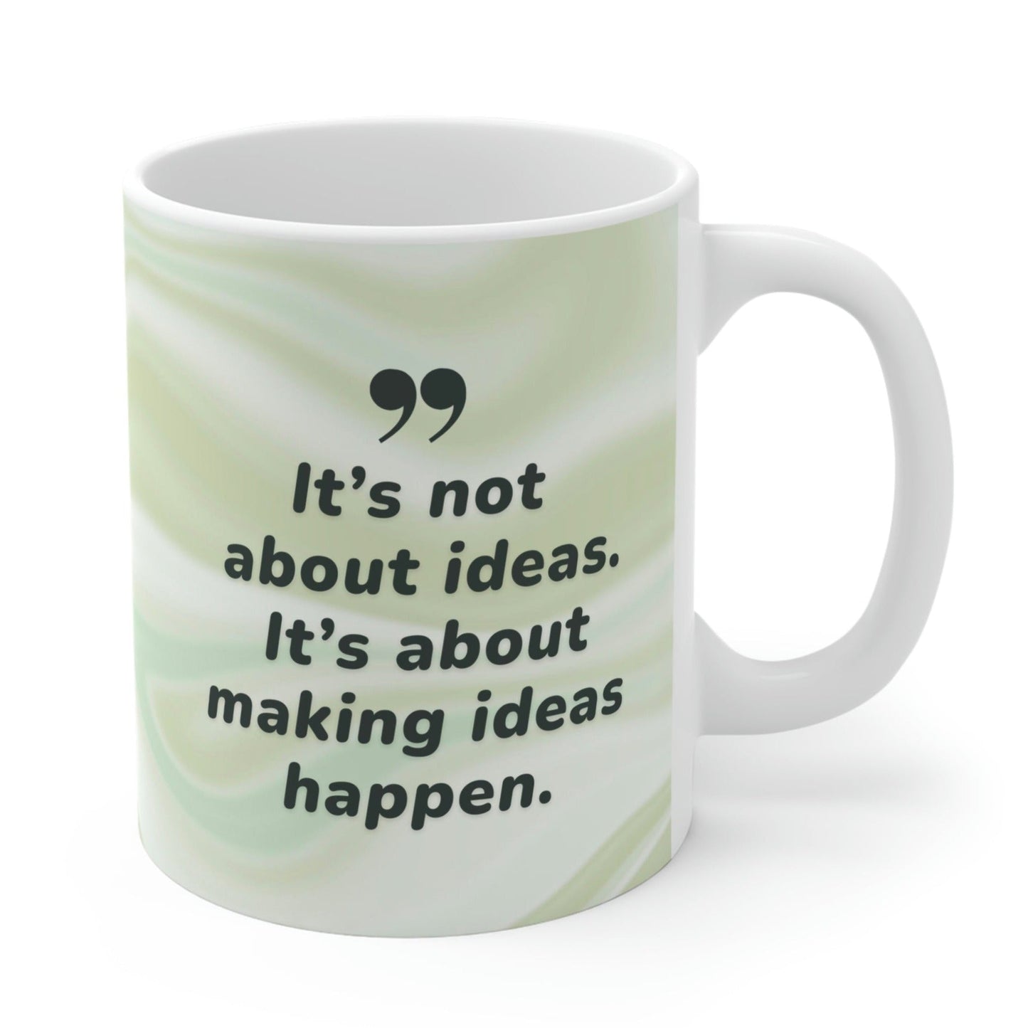 Idea Execution Coffee Tea Mug - Transforming Thoughts into Reality