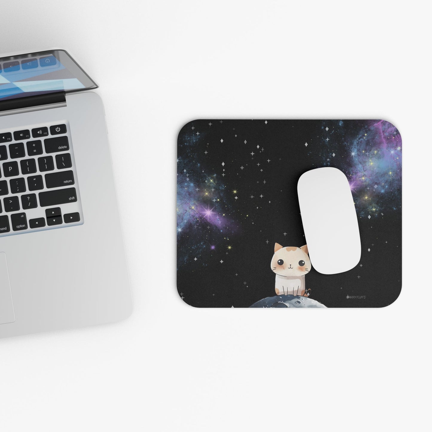 Cosmic Cloud Mouse Pad by Starry Fluff