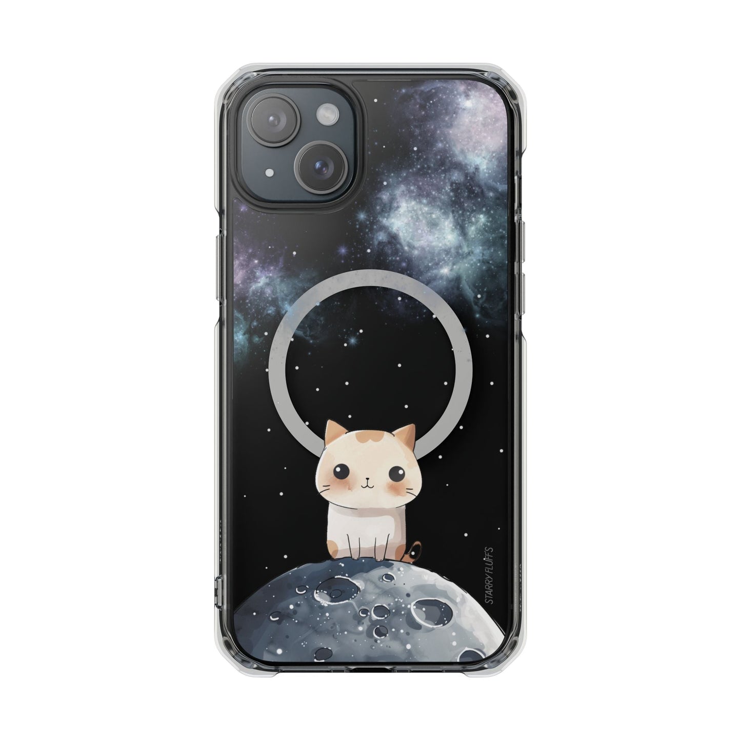 Cosmic Feline - Magnetic iPhone Case with Astronomical Flair