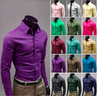 Slim Fit Button-Up Shirt for Men - Stylish and Modern Design